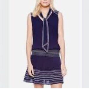 Navy Parker Embroidered Dress - Like New, Worn Once - Size Large